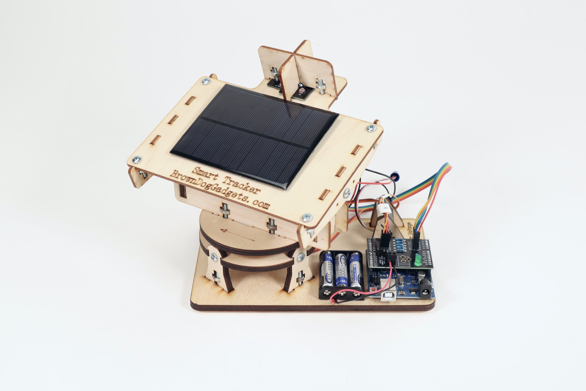 Dual Axis Smart Solar Tracker Kit Brown Dog Gadgets